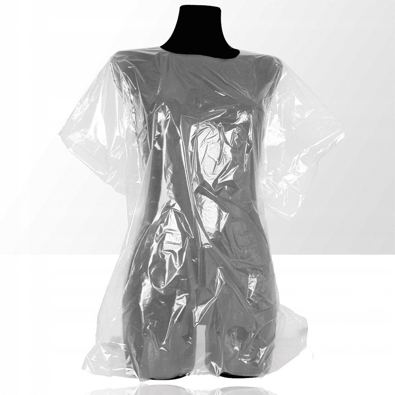 Pelerine de Vopsit Unica Folosinta Transparente Set 100buc - imagine 2