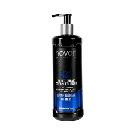 Balsam Colonie dupa Barbierit –NOVON 3X Aftershave Cream Cologne Deep Marine - 400 ml